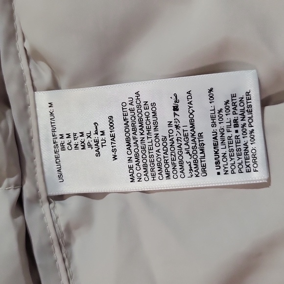 AMAZON ESSENTIALS Stone/Cream Lightweight Water-Resistant Hooded Puffer Coat - Picture 12 of 14